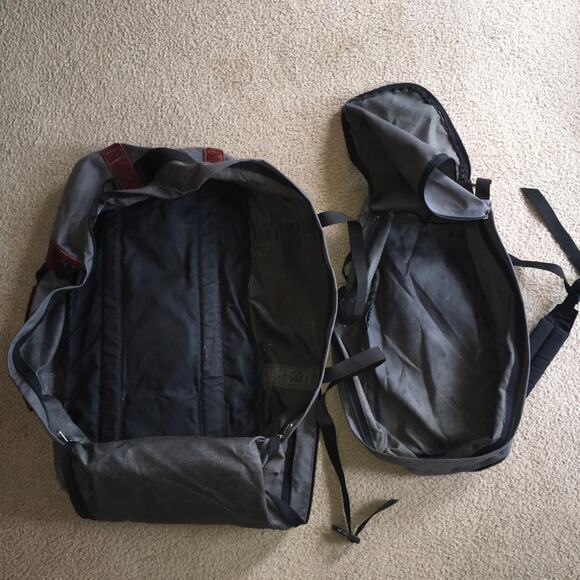 LL Bean Backpack Duffle Bag Gray Tactical Survival Rucksack X Large Vintage - Picture 9 of 15